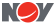 Abstract red circle and triangle logo on black